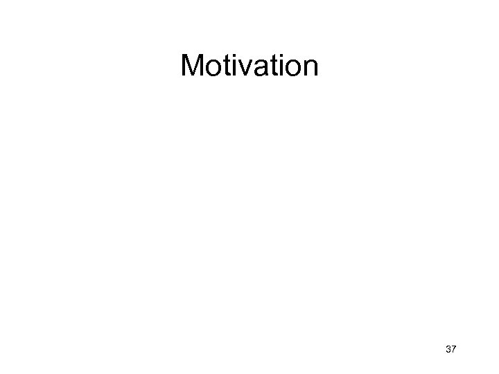 Motivation 37 