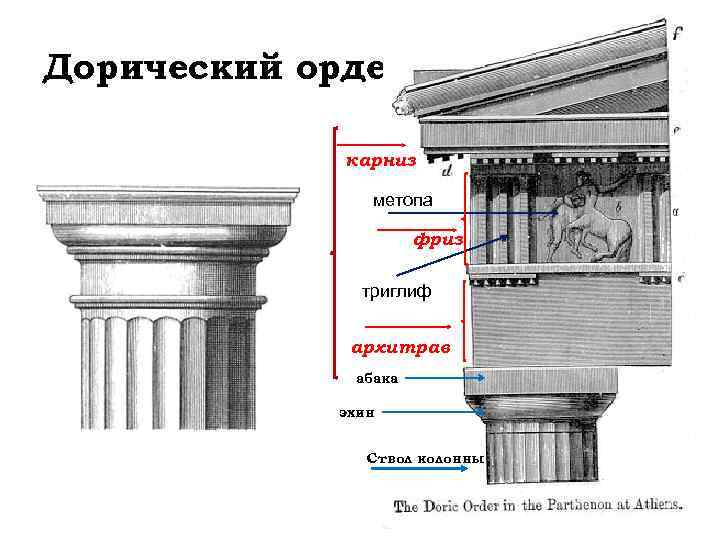 Карниз фриз архитрав информатика огэ