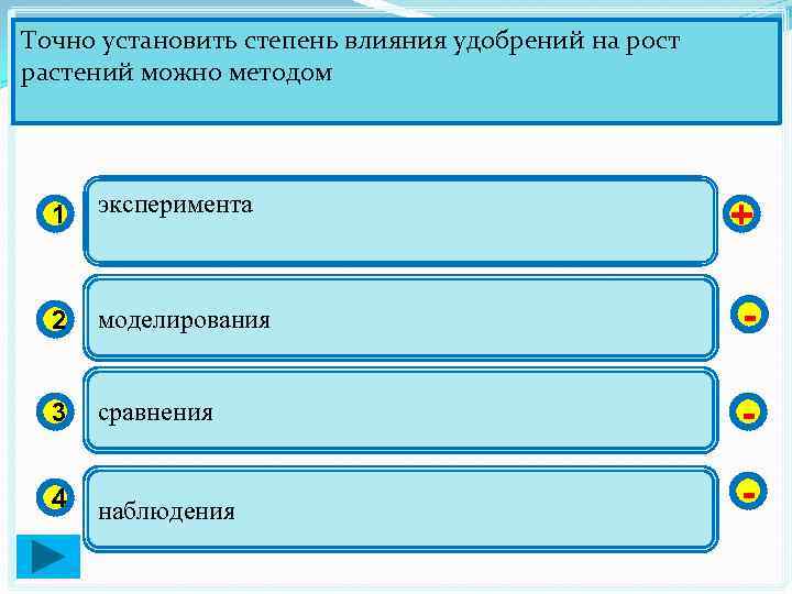 Точно установить степень влияния удобрений на рост растений можно методом 1 эксперимента 2 моделирования