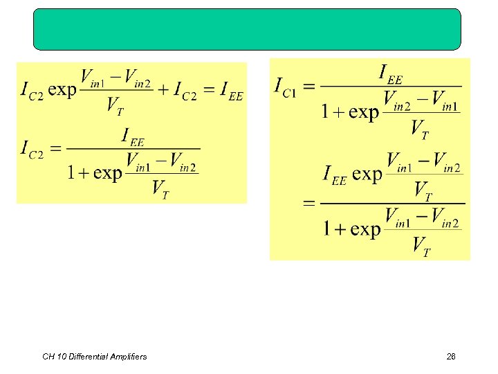 CH 10 Differential Amplifiers 26 