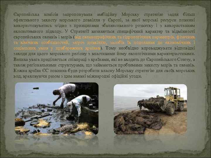 Європейська комісія запропонувала амбіційну Морську стратегію задля більш ефективного захисту морського довкілля у Європі,