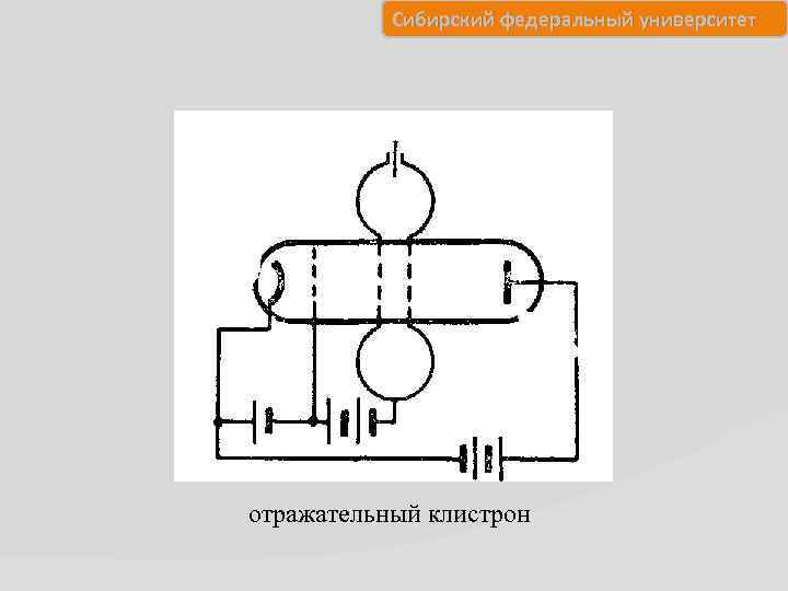 Сибирский федеральный университет отражательный клистрон 