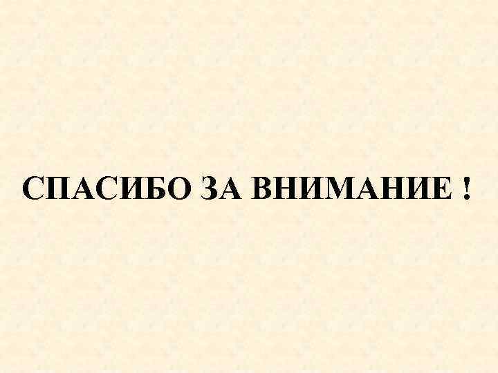 СПАСИБО ЗА ВНИМАНИЕ ! 