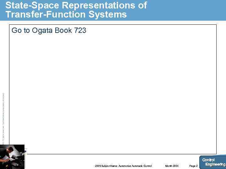 State-Space Representations of Transfer-Function Systems © AIRBUS UK LTD 2002. All rights reserved. Confidential