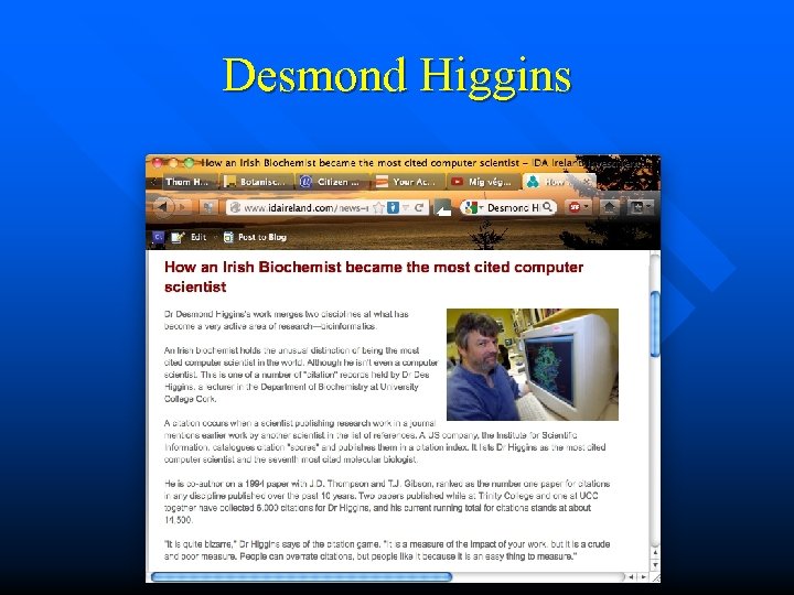 Desmond Higgins 