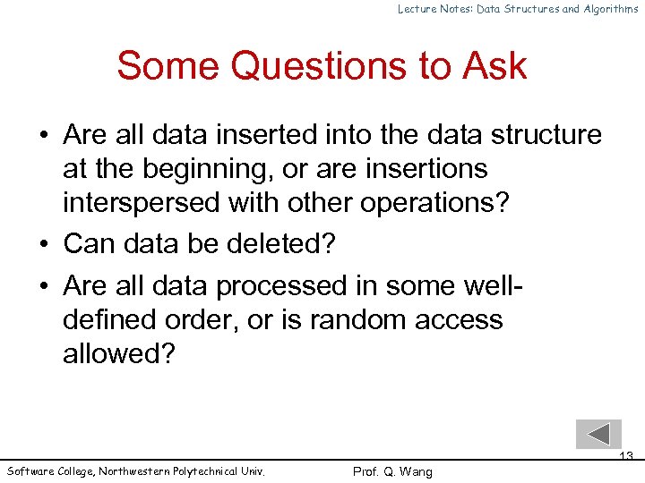 Lecture Notes Data Structures And Algorithms Chapter 1