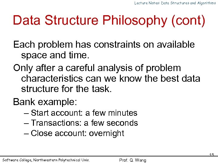 Lecture Notes Data Structures And Algorithms Chapter 1