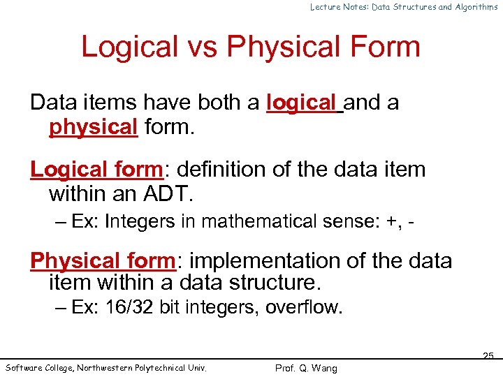 Lecture Notes Data Structures And Algorithms Chapter 1