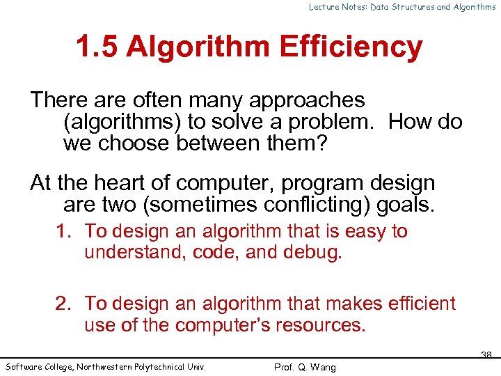 Lecture Notes Data Structures And Algorithms Chapter 1