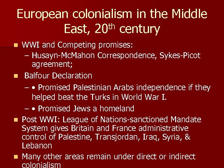 European Colonialism In The Middle East Intervention Transformation 4991