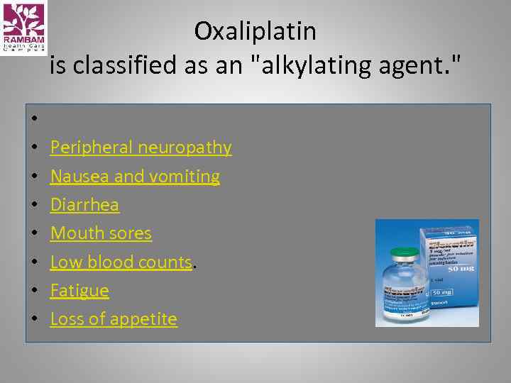 Oxaliplatin is classified as an 