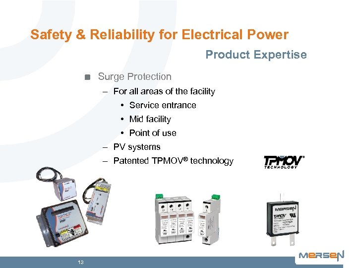 Safety & Reliability for Electrical Power Product Expertise Surge Protection – For all areas