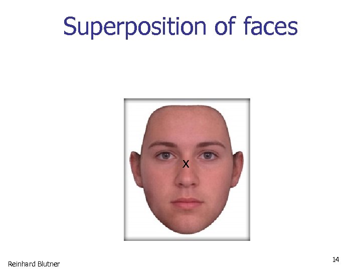 Superposition of faces x Reinhard Blutner 14 