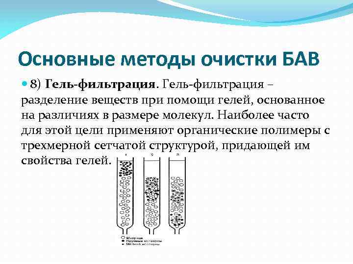 Методы выделения и очистки