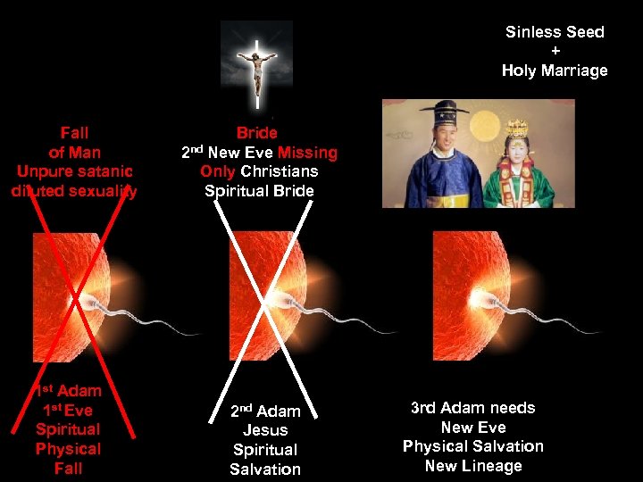 Sinless Seed + Holy Marriage Fall of Man Unpure satanic diluted sexuality 1 st