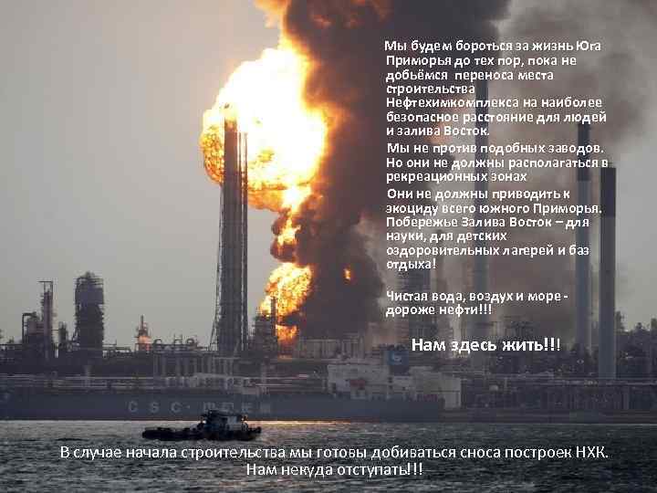 Мы будем бороться за жизнь Юга Приморья до тех пор, пока не добьёмся переноса