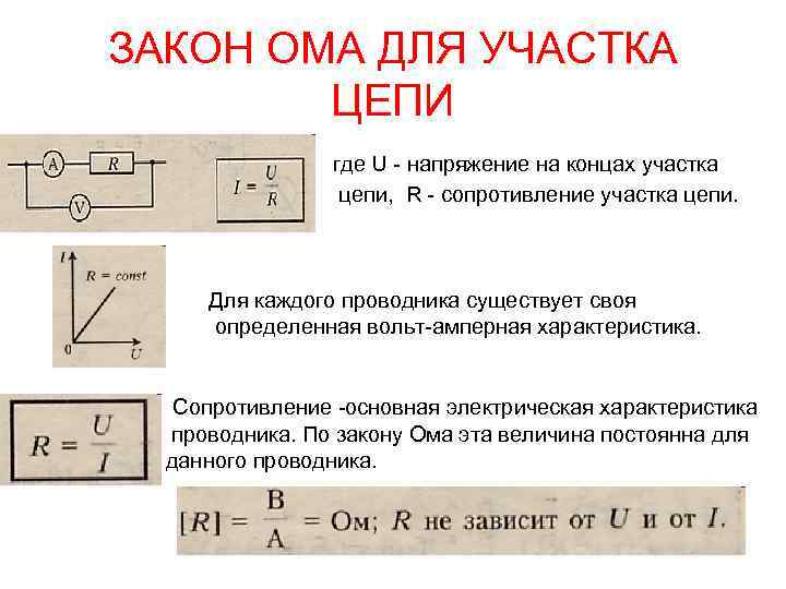 По показаниям приборов определите сопротивление проводника ав