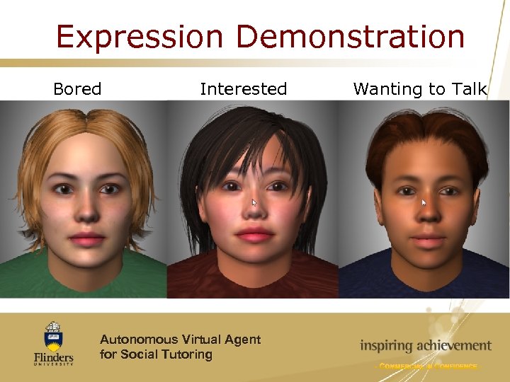 Expression Demonstration Bored Interested Autonomous Virtual Agent for Social Tutoring Wanting to Talk 