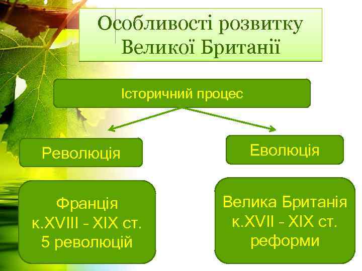 Особливості розвитку Великої Британії Історичний процес Революція Франція к. XVIII – ХІХ ст. 5