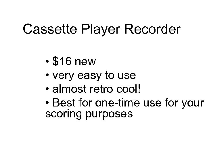 Cassette Player Recorder • $16 new • very easy to use • almost retro