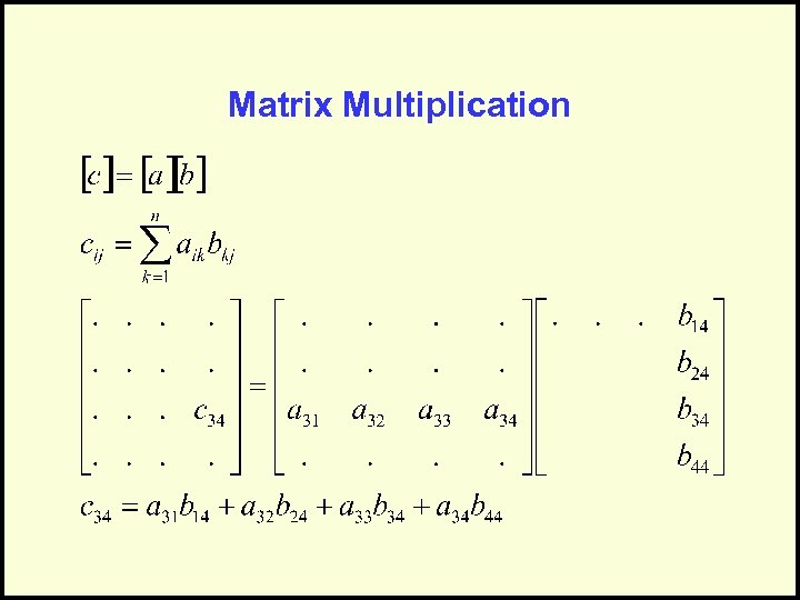 Matrix Multiplication 
