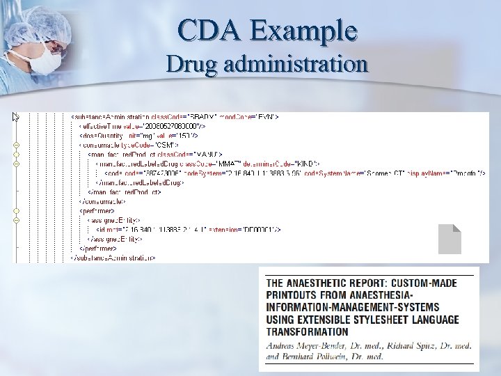 CDA Example Drug administration 