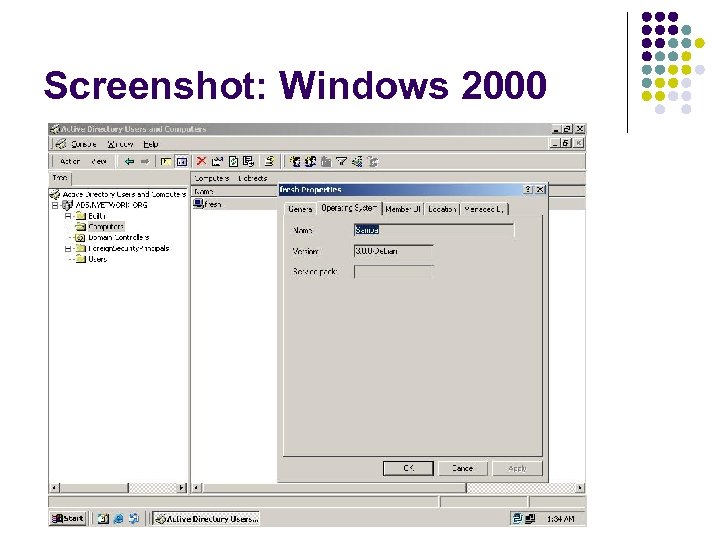 Screenshot: Windows 2000 