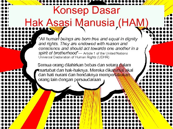 Konsep Dasar Hak Asasi Manusia (HAM) “All human beings are born free and equal