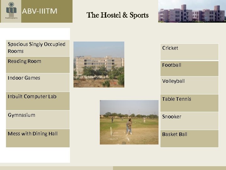 The Hostel & Sports Spacious Singly Occupied Rooms Reading Room Indoor Games Cricket Football