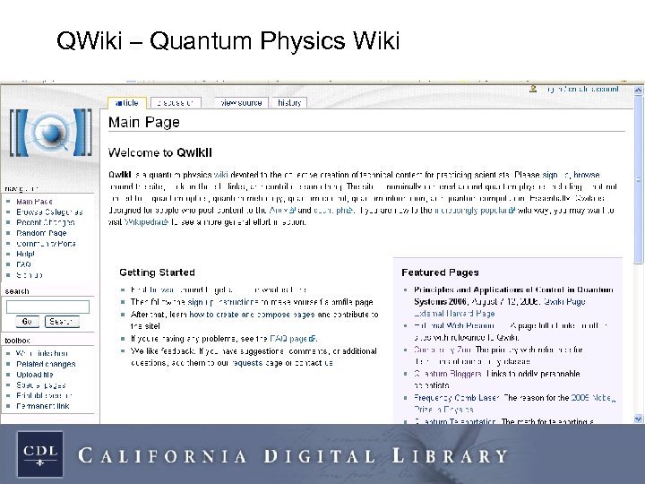 QWiki – Quantum Physics Wiki 