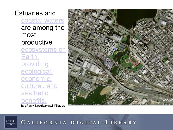 Estuaries and coastal waters are among the most productive ecosystems on Earth, providing ecological,