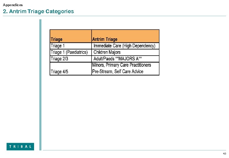 Appendices 2. Antrim Triage Categories 43 