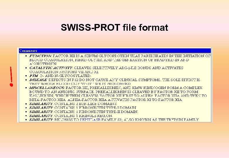 SWISS-PROT file format 