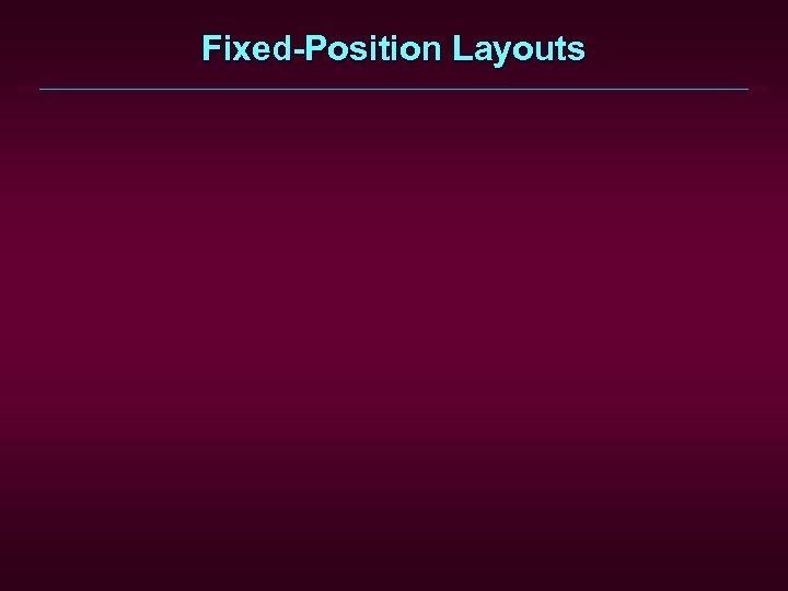 Fixed-Position Layouts 