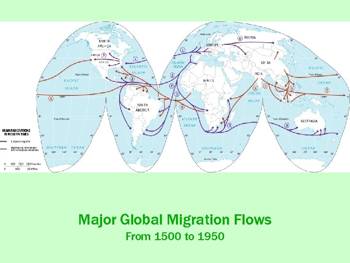 Major Global Migration Flows From 1500 to 1950 
