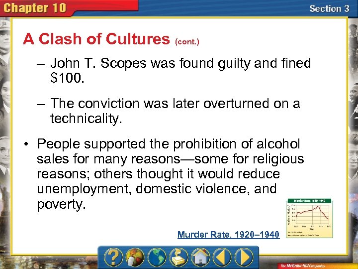 A Clash of Cultures (cont. ) – John T. Scopes was found guilty and