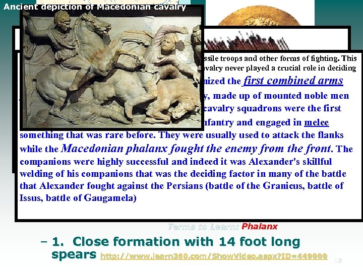 Ancient depiction of Macedonian cavalry I. Philip II of Macedonia Greek armies before Philip