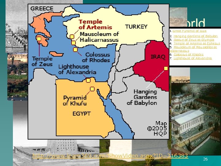 7 Wonders of the Ancient World · 1. Great Pyramid of Giza · 2.