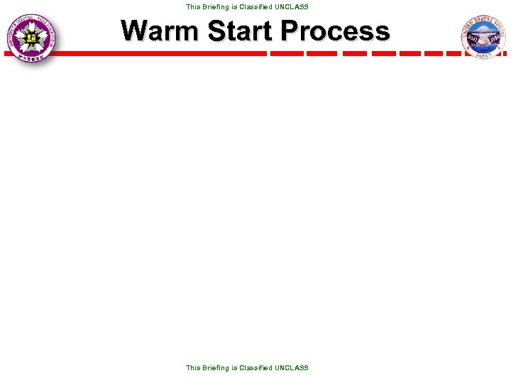  This Briefing is Classified UNCLASS Warm Start Process This Briefing is Classified UNCLASS