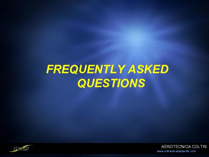 FREQUENTLY ASKED QUESTIONS AEROTECNICA COLTRI www. coltrisub-asiapacific. com 
