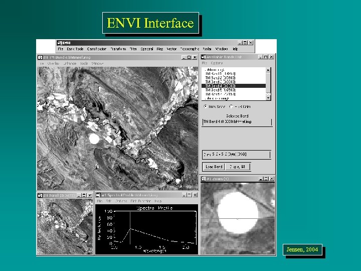 ENVI Interface Jensen, 2004 