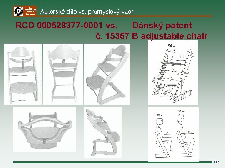 ÚŘAD PRŮMYSLOVÉHO VLASTNICTVÍ Česká republika Autorské dílo vs. průmyslový vzor RCD 000528377 -0001 vs.