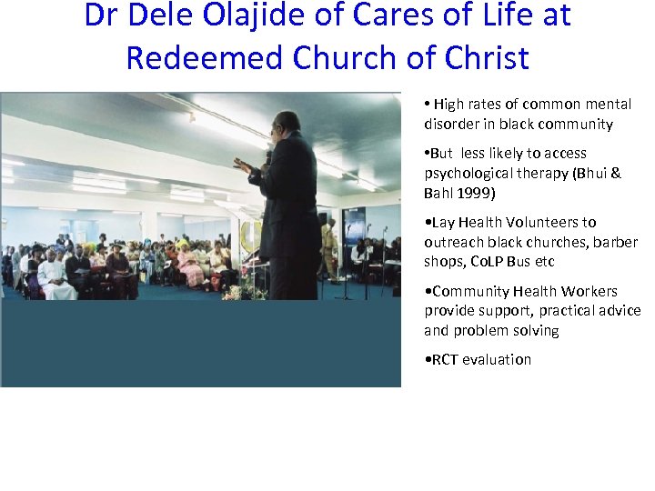 Dr Dele Olajide of Cares of Life at Redeemed Church of Christ • High