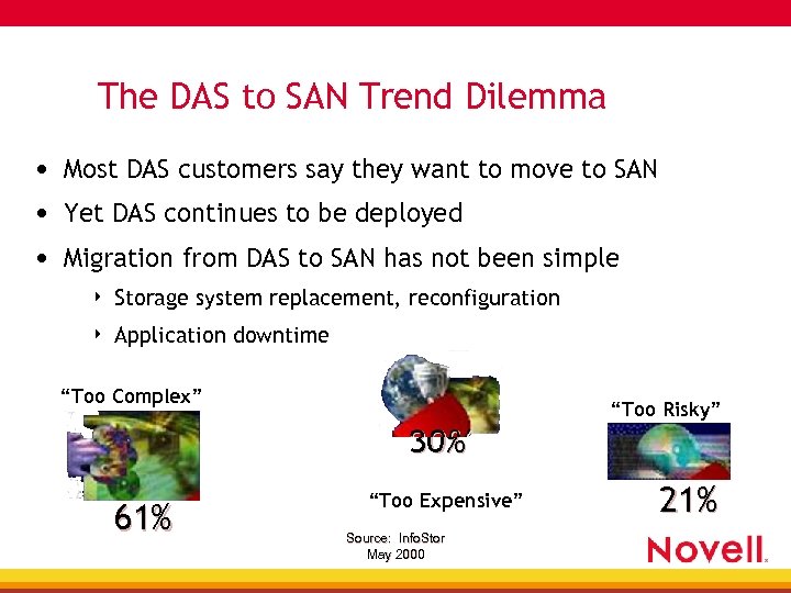 The DAS to SAN Trend Dilemma • Most DAS customers say they want to