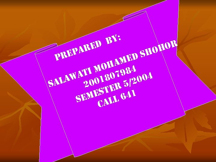 By: or ed par hoh ds pre me oha 84 ti m 079 awa