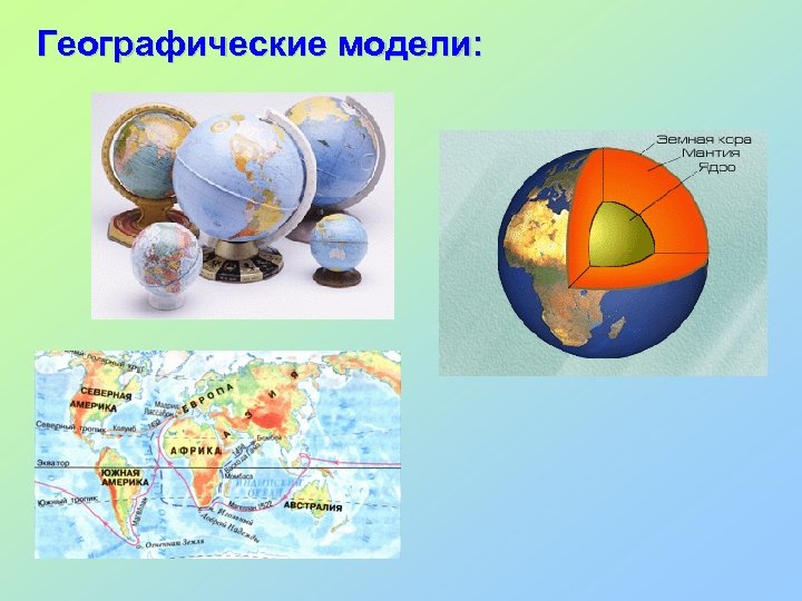 Географические модели: 