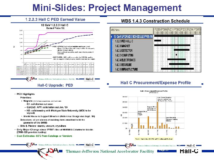 Mini-Slides: Project Management Thomas Jefferson National Accelerator Facility Page 28 Hall-C 