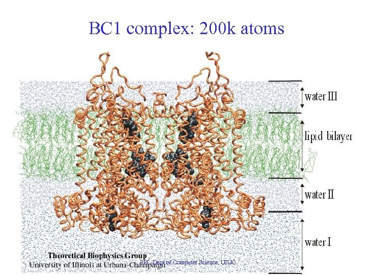 BC 1 complex: 200 k atoms PPL-Dept of Computer Science, UIUC 