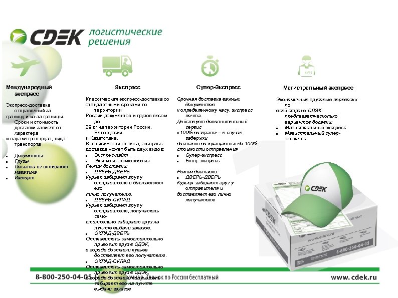Международный экспресс Экспресс-доставка отправлений за границу и из-за границы. Сроки и стоимость доставки зависят