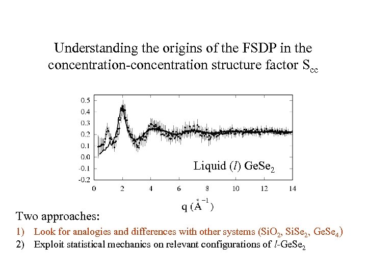 Understanding the origins of the FSDP in the concentration-concentration structure factor Scc Liquid (l)